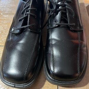 Deer Stags Men's Black Oxford Shoes (Wide)